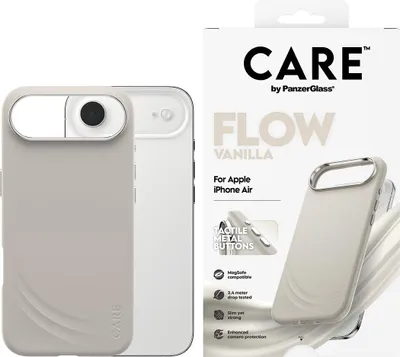 Produktbild von PanzerGlass CARE™ by ® Flow Case Vanilla m. MagSafe iPhone Air, Cover, Apple, Apple - iPhone Air, 16,5 cm (6.5"), Beige