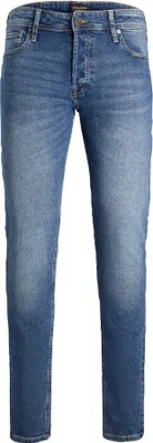 Image de Jack & Jones 12184473, jean, adulte, bleu, coton, Élasthanne, ne pas blanchir, lavage délicat (30 °C)