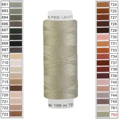 100m / 1 Spule Unipoly 120 TEX14x2 Polyester blassgrün