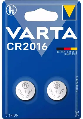 Image de Bte10.2xblist.cr2016.3v.87mah.lithium. - Varta