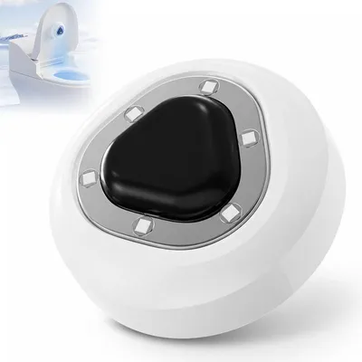 Produktbild von Toiletten UV Licht, automatisches WC Licht mit Deckelsensor, 6 LED Lichtpunkte, USB C aufladbar, 1200 mAh, Weiß