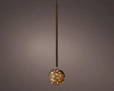 Produktbild von Lumineo Micro LED links Lampe - ø20 cm - 40 LED lampjes - Bruin