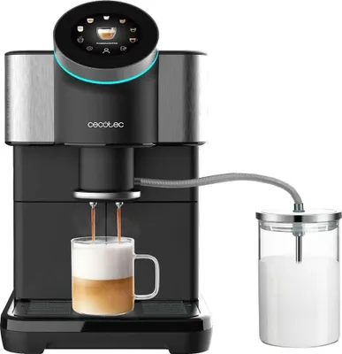Zdjęcie produktu dla Cecotec Cremmaet Spin, Ekspres do espresso, 1,5 l, Ziarna kawy, Wbudowany młynek, 1450 W, Czarny