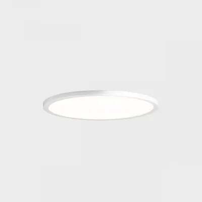 Image de KOHL LIGHTING DISC SLIM : luminaire encastré avec un diamètre de cadre de 90 mm, blanc, 6 W, IRC 80, 3000 K, non gradable