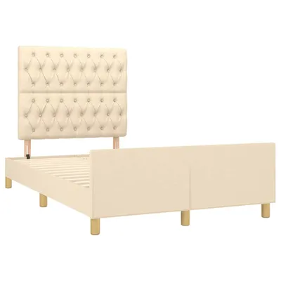 Obrázok produktu pre vidaXL Rám postele bez matraca krémový 120x190 cm látka