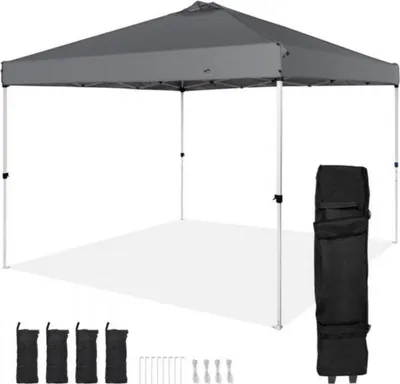 Zdjęcie produktu dla Pawilon - Zadaszenie / Pergola - Salon - 305x305x320cm - Wyskakujący namiot ogrodowy - 6-8 osób - W zestawie torba do przechowywania