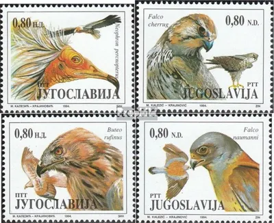 Produktbild von Briefmarken Jugoslawien 1994 Mi 2647-2650 (kompl.Ausg.) postfrisch Greifvögel