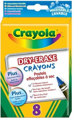 Zdjęcie produktu dla CR82 KREDKI ŚWIECOWE ŚCIERALNE 8 szt CRAYOLA