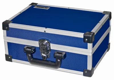 Image de IRONSIDE 191007 Mallette à outils en aluminium bleu 330x230x150mm