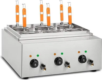Produktbild von Elektrische Pastakocher Edelstahl 6L 3-Kammer