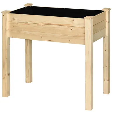 Obrázok produktu pre Vysoký záhon Outsunny, kvetináč na bylinky s odtokovými otvormi, netkaná textília, XL