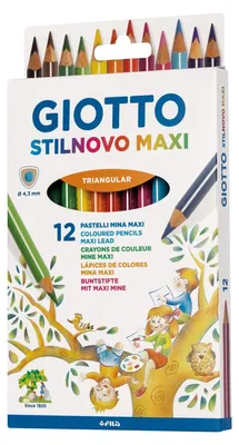 Produktbild von GIOTTO Buntstift Stilnovo Maxi hex 12Stück