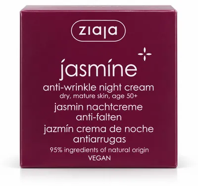 Produktbild von Ziaja Jasmin Anti-Falten Nachtcreme 50 ml – Für trockene, reife Haut ab 50+