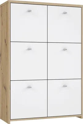 Produktbild von Furniture24 Kommode SQNK321 Schrank Wohnzimmerschrank 5 Türen Highboard Regalschrank
