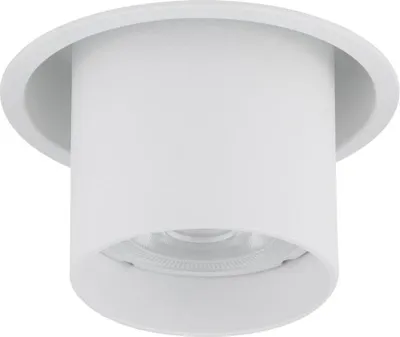 Produktbild von Einbaustrahler Metall GU10 D: 8.3 cm Weiß rund Modern