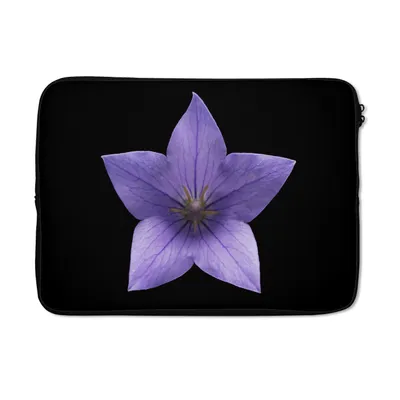 Produktbild von MuchoWow® Laptop Hülle 13 Zoll Form - Blumen - Lila Laptoptasche - Laptophülle - Sleeve - Rundumschutz