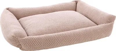Produktbild von Flamingo Hundebett Jacquard rechteckig taupe, Maße: 100 x 80 x 25 cm