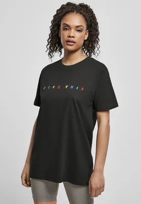 Obrázek produktu pro Dámské tričko Mr. Tee Ladies Fuck This Tee black - S