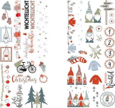 Imagen del producto de Rayher 31663000 Rayher Dekoartikel Transferfolie Nordic Winter mehrfarbig 2 St.
