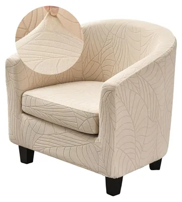 Image de Housse de siège 2 pièces en tissu jacquard, pour fauteuils