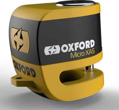 Zdjęcie produktu dla Blokada tarczy hamulcowej OXFORD Micro XA5 - żółto-czarna