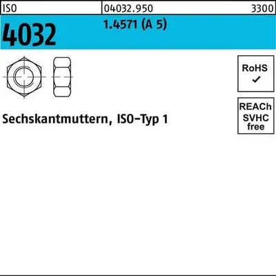 Produktbild von Sechskantmutter ISO 4032 M 27 A 5