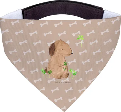 Produktbild von Mr. & Mrs. Panda Hund Halstuch Hund Kleeblatt - Hundeglück - Geschenk, Sprüche, Hundehalstuch, Viel Glück, Hunde, Hunde-Halstuch, Für, Süß
