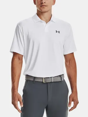 Zdjęcie produktu dla Under Armour Męska koszulka polo Performance 3.0 z krótkim rękawem - 1377374, Kolor:Biały, Materiał:L