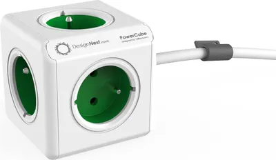 Produktbild von Powercube verlängert green 1.5m 4 outlet
