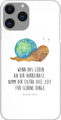 Produktbild von Mr. & Mrs. Panda Iphone 11 Pro Handyhülle Schnecke Sir - Weiß - Geschenk, Motivation, Handy Case, Lustige Sprüche, Lebenseinstellung, Lebenszeit, Schnecken, Weisheit