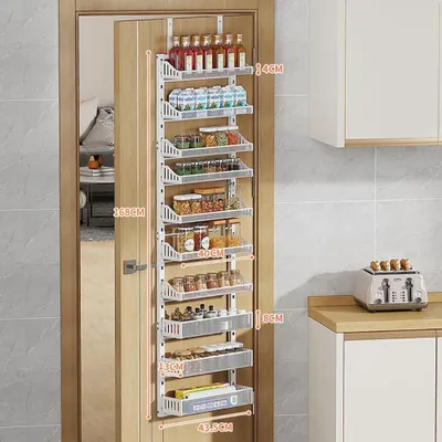 Zdjęcie produktu dla Stojak na przyprawy,półka na przyprawy,organizer na przyprawy,uchwyt na słoiki kuchenne,akcesoria kuchenne,przechowywanie przypraw