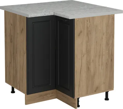 Produktbild von Eckunterschrank Vicco R-Line Anthrazit Landhaus 75.6 cm AP Marmor, Model 53675