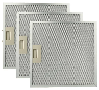 Produktbild von vhbw 3x Filter Metallfettfilter kompatibel mit Bauknecht DGM 2660 857439701900, 857439701000 Dunstabzugshaube - 32 x 32 x 0,85 cm, Metall