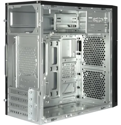 Obrázek produktu pro Inter-Tech IT-6521 Straight, Micro Tower, PC, Černá, Micro ATX, Mini-ITX, Domov/kancelář, 12,5 cm
