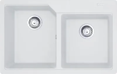 Produktbild von Franke Urban - Fragranit Küchenspüle UBG 620-78, 780x500 mm, eisweiß 114.0700.116