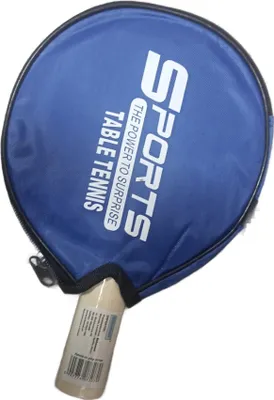 Produktbild von Tischtennisschläger 5070 für Anfänger und Freizeitspieler, ergonomischer Griff, robust, rot-schwarz