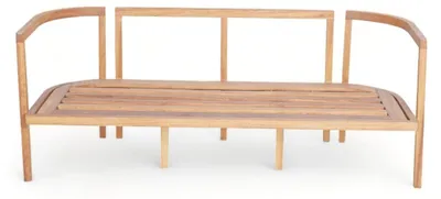 Produktbild von Rückenlehnenbank Designbank Bank Gartenbank Ruhebank Holzbank Sitzbank