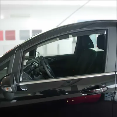 Immagine prodotto di Paravento parapioggia per Ford B-Max 2012-2024 acrilico scuro 2 pz