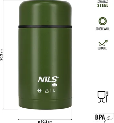 Produktbild von Lunch Thermos 1000ml, Grün, Isolierflasche
