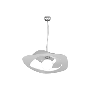 Obrázok produktu pre Moderné závesné svietidlo Warped Metal Grey 1 Light E27 D.50Cm