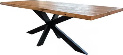 Produktbild von KAWOLA Esstisch SELVA Akazie massiv Natürliche Baumkante 260x100cm