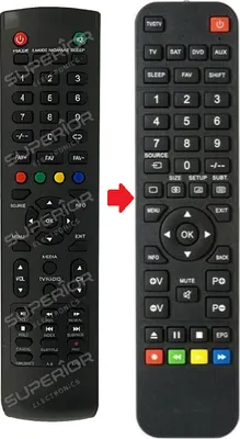 Produktbild von Ersatz Fernbedienung für Akai AKTV291T | AKTV480T | AKTV486T | AKTV490