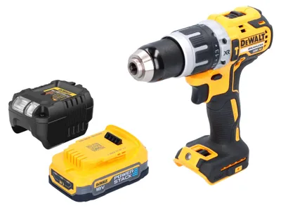 Immagine prodotto di Trapano a percussione a batteria DeWalt DCD 796 E1 18 V 70 Nm senza spazzole + 1x batteria Powerstack 1,7 Ah + caricatore