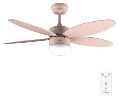 Image de Cecotec - Ventilateur de Plafond avec Lumière EnergySilence Aero 4260 Full Orange - 40 W, Diamètre 106 cm, Lampe Intégrée