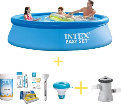 Produktbild von Intex Easy Set Pool - 305 x 76 cm - Inklusive WAYS Wartungspaket & Filterpumpe
