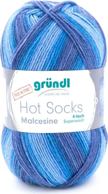 Produktbild von Gründl Wolle Hot Socks Malcesine 4-fach 100 g ocean multicolor