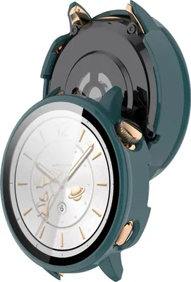 Produktbild von Schutzhülle mit Glas für OnePlus Watch 3 43 mm, Bizon Case Watch Adamo, Grün