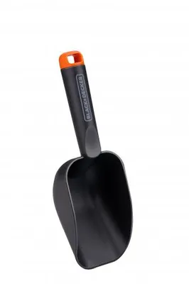 Produktbild von BLACK+DECKER Gartenschaufel Runde Ausführung - Tiefer Boden - 28,5 CM - Schwarz