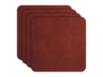 Produktbild von ASA 4er Set Untersetzer, red earth soft leather placemats