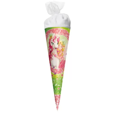 Produktbild von Roth Schultüte 50cm Einhornglück rund Tüllverschluss